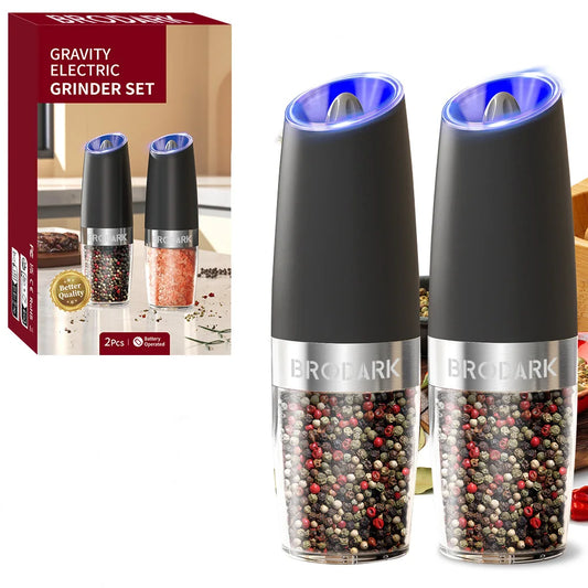 1/2pcs Electric Salt And Pepper Grinder Set